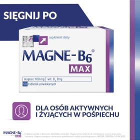 Magne-B6 Max 50 tabletek Wielopak x2