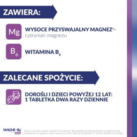 Magne-B6 Max 50 tabletek Wielopak x2