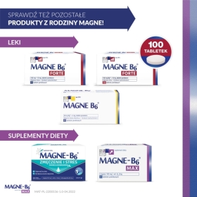 Magne-B6 Max 50 tabletek Wielopak x2