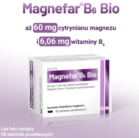 Magnefar B6 Bio 50 tabletek