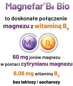 Magnefar B6 Bio 50 tabletek