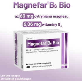 Magnefar B6 Bio 60 tabletek
