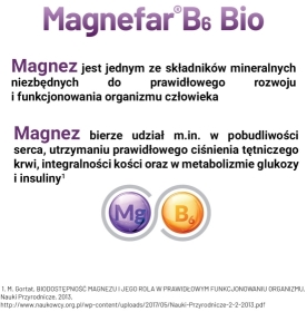 Magnefar B6 Bio 60 tabletek