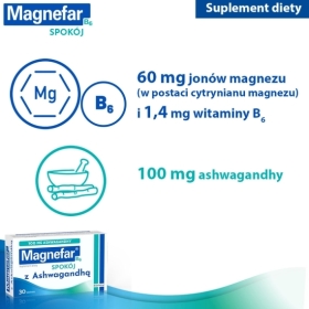 Magnefar B6 Spokój 30 tabletek