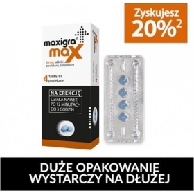 Maxigra Max 50 mg 4 tabletki
