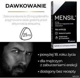Mensil 25 mg 8 tabletek