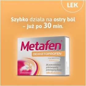 Metafen Dexketoprofen 20 tabletek powlekanych