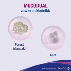 Mucodual 2w1 Kaszel + Gardło 18 Pastylek do ssania