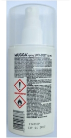 Mugga Spray 50% STRONG DEET 75 ml