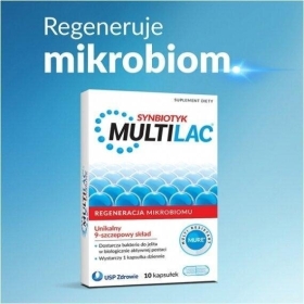 Multilac Synbiotyk (Probiotyk + Prebiotyk) 10 kapsułek
