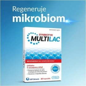 Multilac Synbiotyk (Probiotyk + Prebiotyk) 20 kapsułek