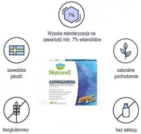 NATURELL Ashwagandha 60 tabletek