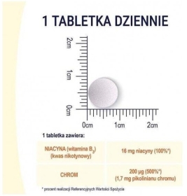 NATURELL Chrom Organiczny +B3 60 tabletek