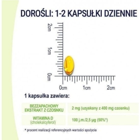 NATURELL Czosnek forte bezapachowy 90 kapsułek