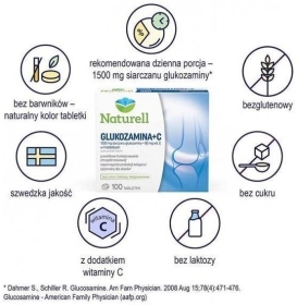 NATURELL Glukozamina+C 100 tabletek