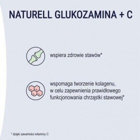 NATURELL Glukozamina+C 100 tabletek