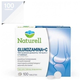 NATURELL Glukozamina+C 100 tabletek