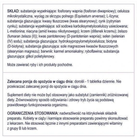 NATURELL Silica Biotyna Max 60 tabletek