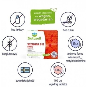 NATURELL Witamina B12 Forte 60 tabletek