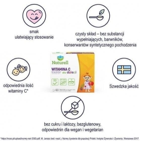 NATURELL Witamina C dla dzieci 60 tabletek