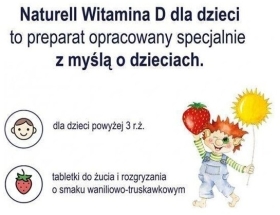 NATURELL Witamina D dla dzieci 60 tabletek