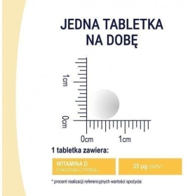 NATURELL Witamina D dla dzieci 60 tabletek