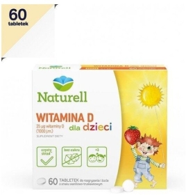NATURELL Witamina D dla dzieci 60 tabletek
