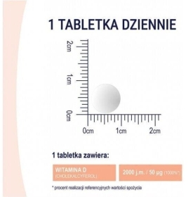 NATURELL Witamina D3 2000 60 tabletek