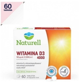NATURELL Witamina D3 4000 j.m. 60 tabletek