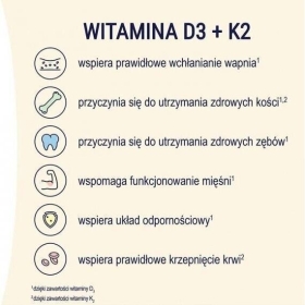 NATURELL Witamina D3 + K2 MK-7 60 tabletek