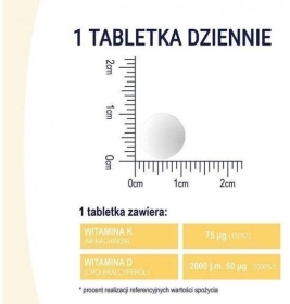 NATURELL Witamina D3 + K2 MK-7 60 tabletek