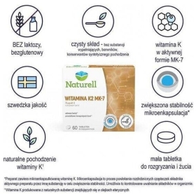 NATURELL Witamina K2 MK-7  60 tabletek