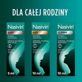 Nasivin CLASSIC 0,5 mg/ml aerozol do nosa 10 ml
