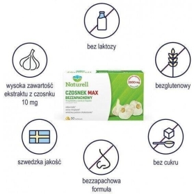 Naturell Czosnek Max bezzapachowy 90 kapsułek