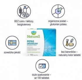 Naturell Potas Organiczny 100 tabletek 