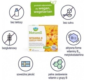 Naturell Witamina B Complex Forte 40 tabletek
