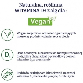 Naturell Witamina D3 z alg krople dla dzieci 15 ml