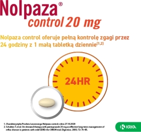 Nolpaza control 20 mg 14 tabletek