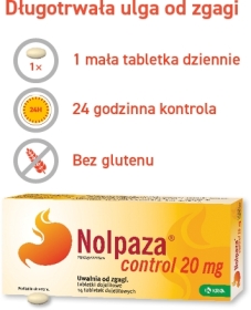 Nolpaza control 20 mg 14 tabletek