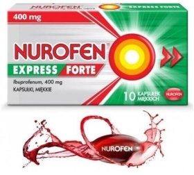 Nurofen Express Forte ibuprofen 400 mg na ból i gorączkę kapsułki 10 szt.