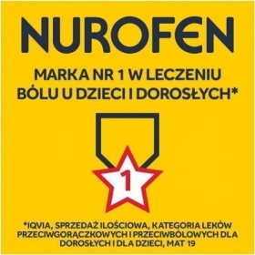 Nurofen dla dzieci ibuprofen 200 mg na ból od lat 6 tabletki 6 szt.