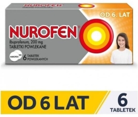 Nurofen dla dzieci ibuprofen 200 mg na ból od lat 6 tabletki 6 szt.