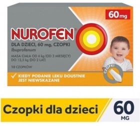 Nurofen dla dzieci ibuprofen 60 mg czopki 10 szt.