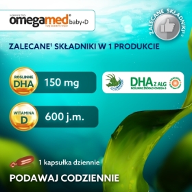 OMEGAMED Baby+ D 6m+ 30 kapsułek