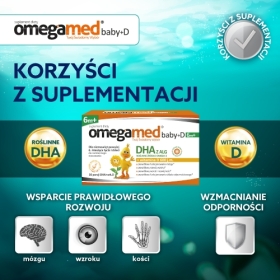 OMEGAMED Baby+ D 6m+ 30 kapsułek