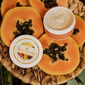 ORIENTANA Kremowy peeling do twarzy żeń-szeń papaja 50 g