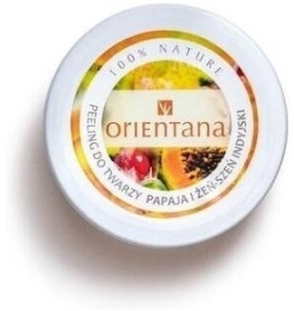 ORIENTANA Kremowy peeling do twarzy żeń-szeń papaja 50 g