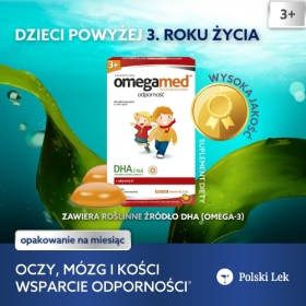 Omegamed Odporność 3+ 30 pastylek żelowych