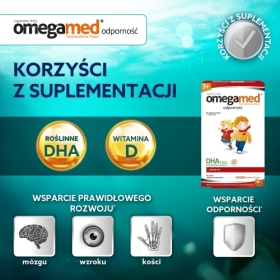 Omegamed Odporność 3+ 30 pastylek żelowych
