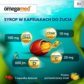 Omegamed Odporność 5+ Syrop w kapsułkach 30 sztuk